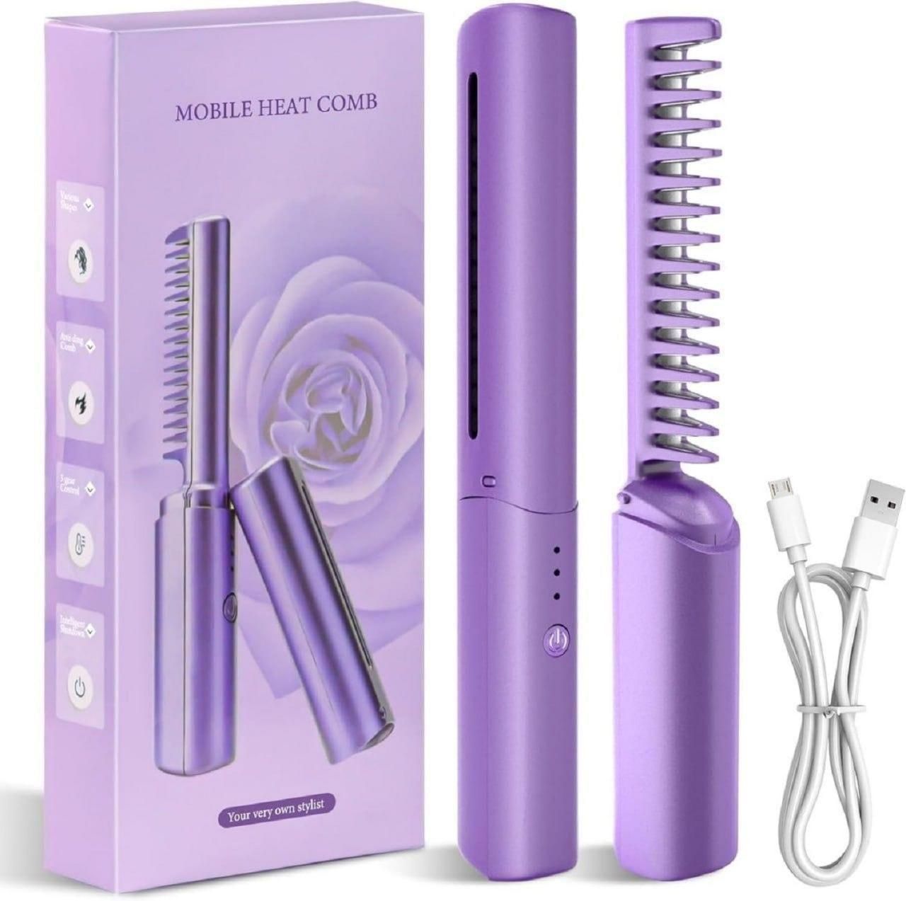 Portable Cordless Rechargeable Mini Adjustable Hair Straightener