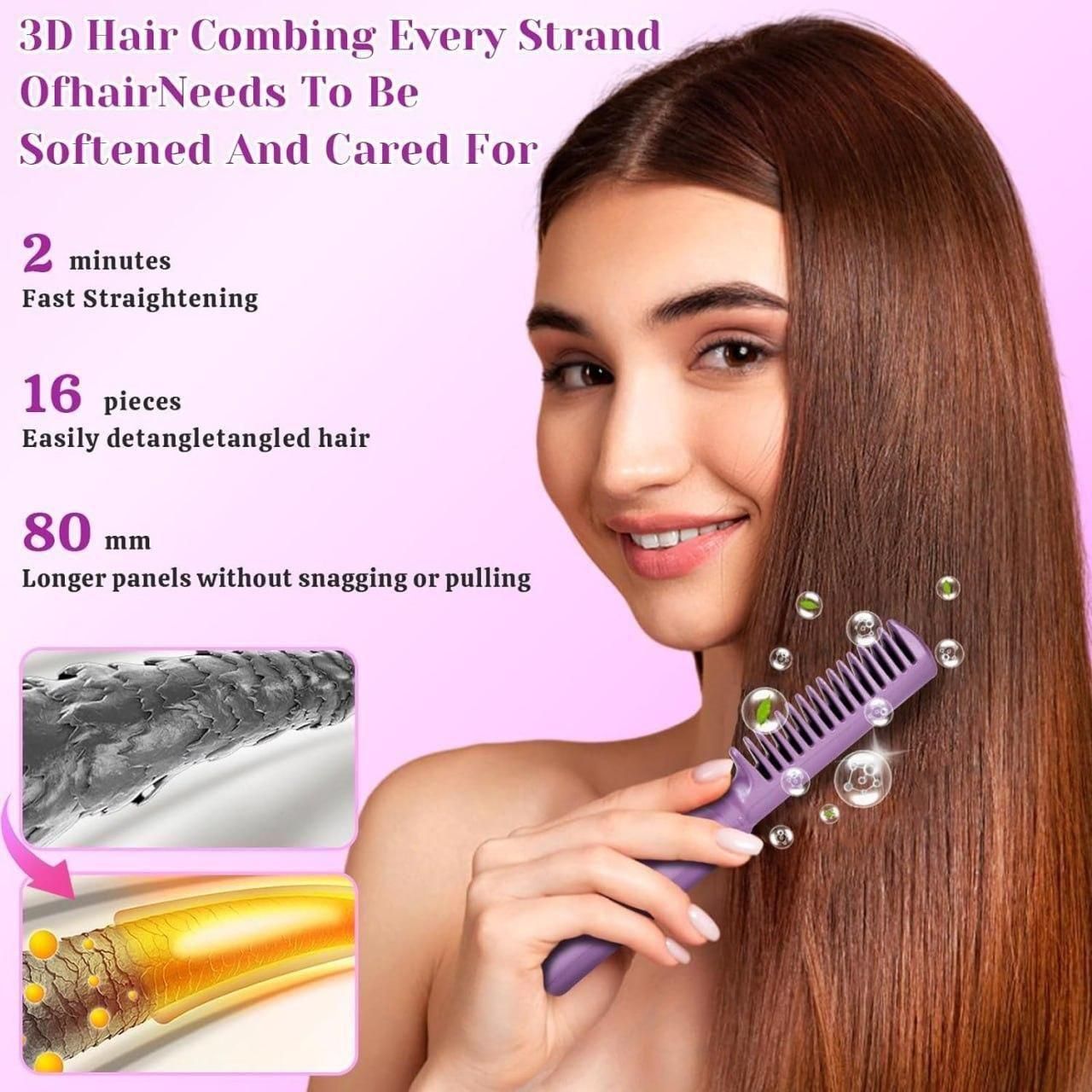 Portable Cordless Rechargeable Mini Adjustable Hair Straightener
