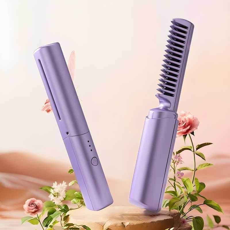 Portable Cordless Rechargeable Mini Adjustable Hair Straightener
