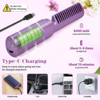 Portable Cordless Rechargeable Mini Adjustable Hair Straightener